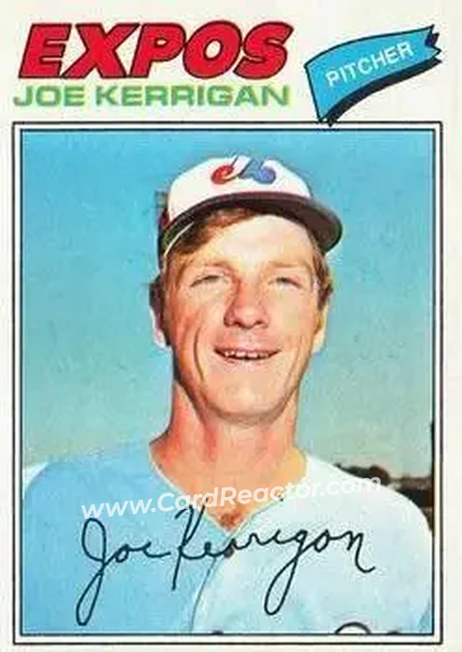 1977 Topps #341 - Joe Kerrigan - Montreal Expos