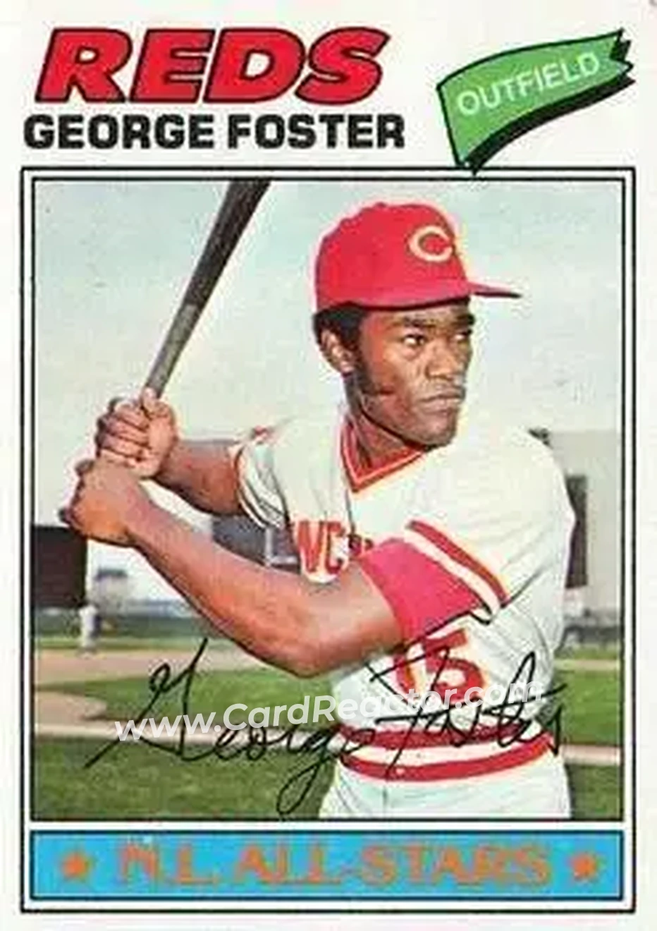 1977 Topps #347 - George Foster - Cincinnati Reds