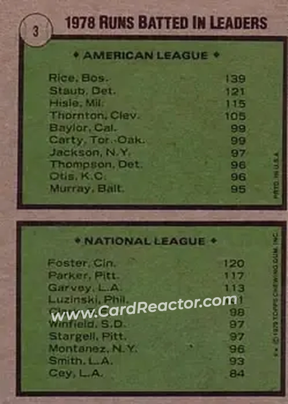 Back of Card #3