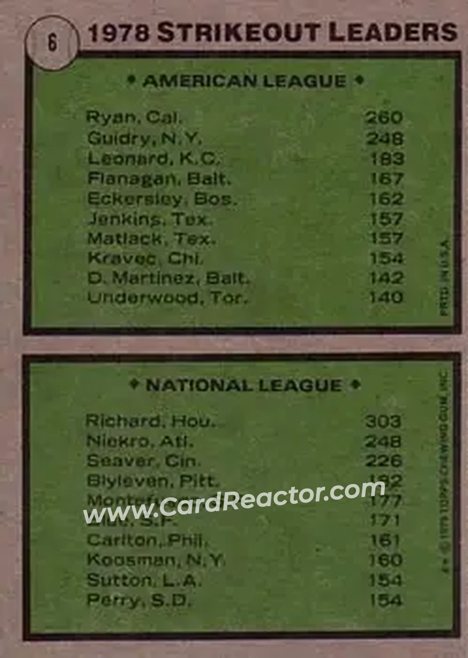 Back of Card #6
