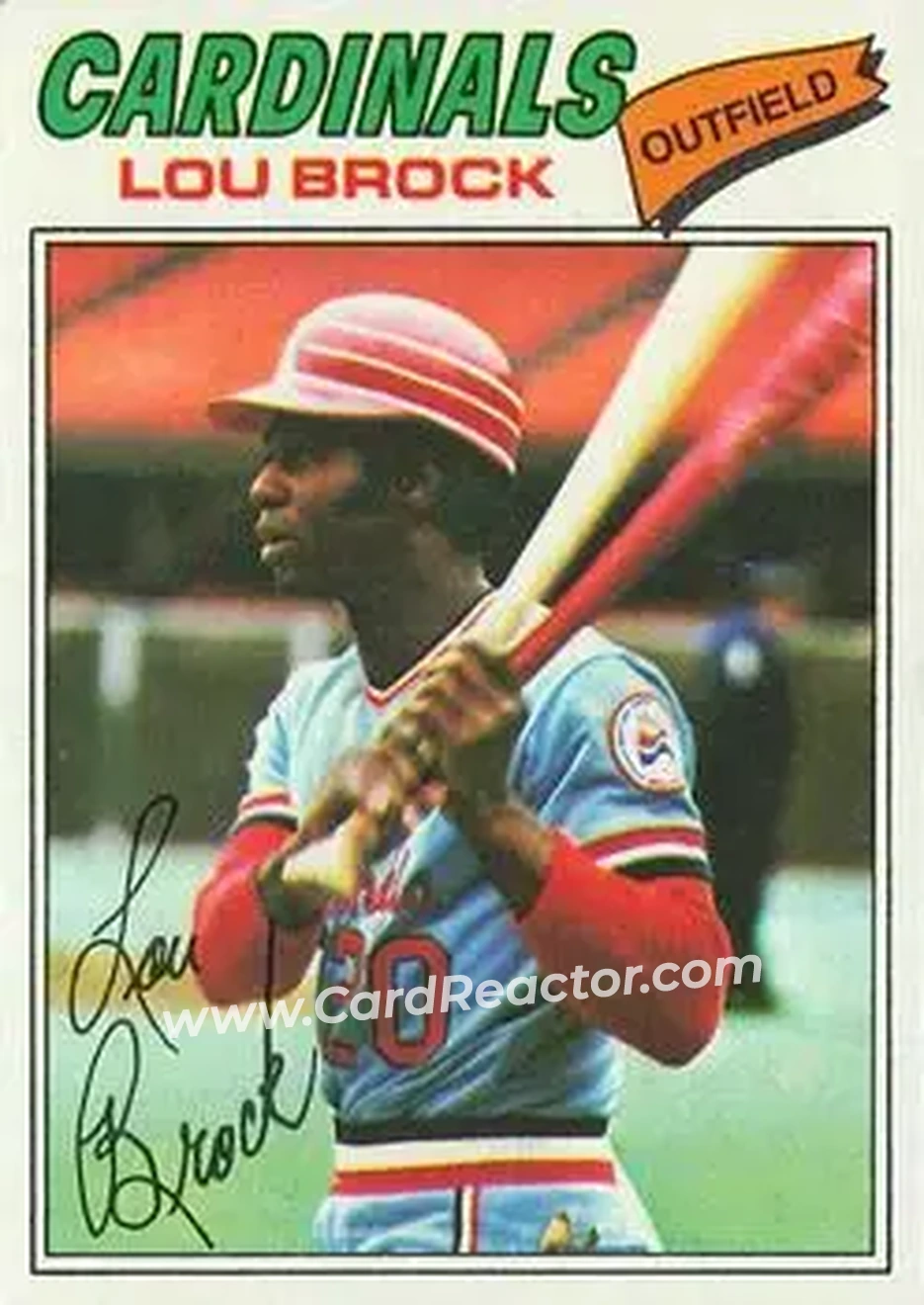 Front of Lou Brock