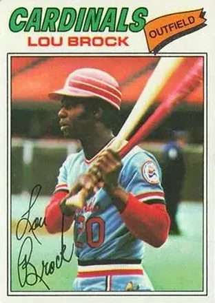 1977 Topps #355 Lou Brock