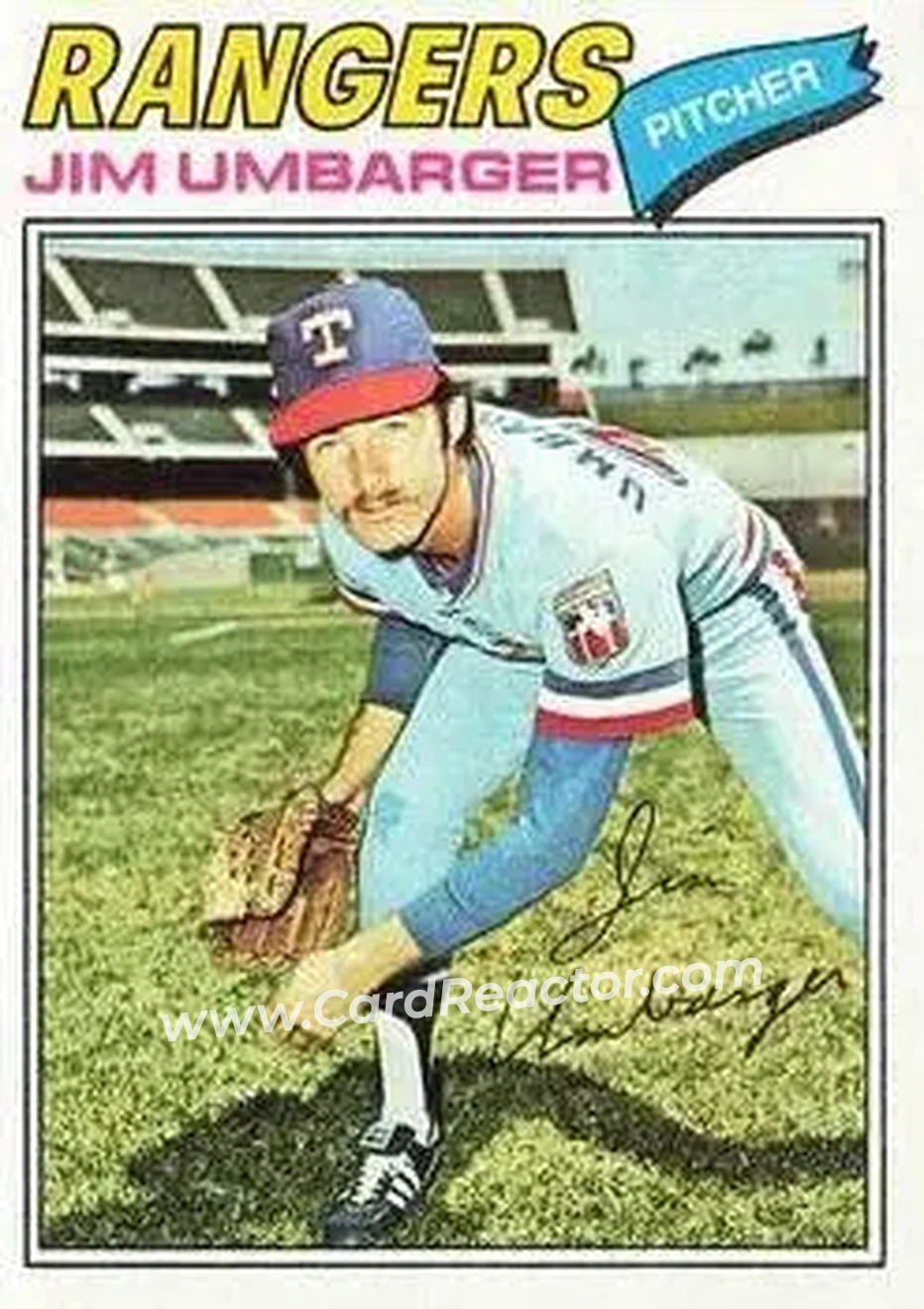 1977 Topps #378 - Jim Umbarger - Texas Rangers