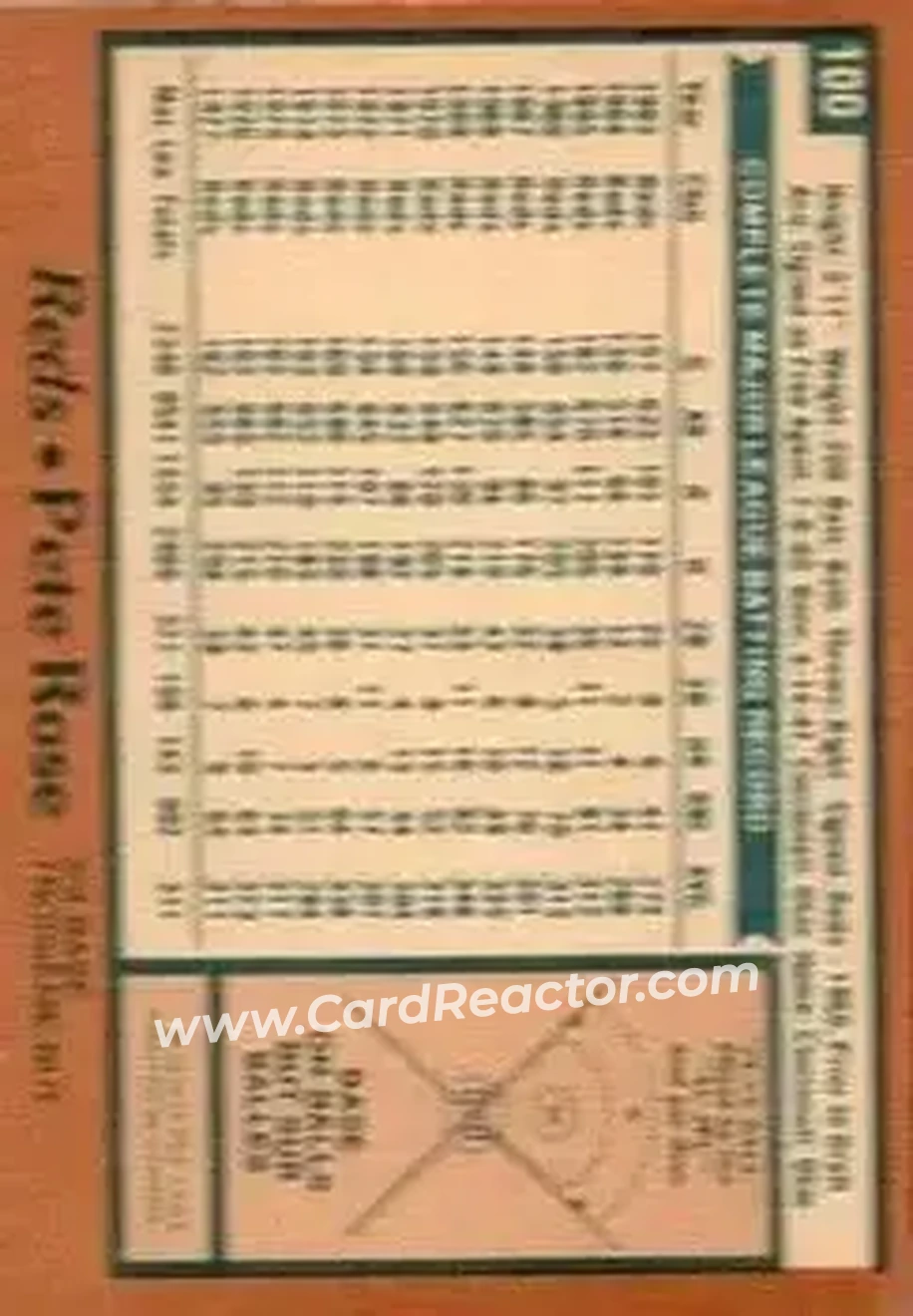 Back of Pete Rose