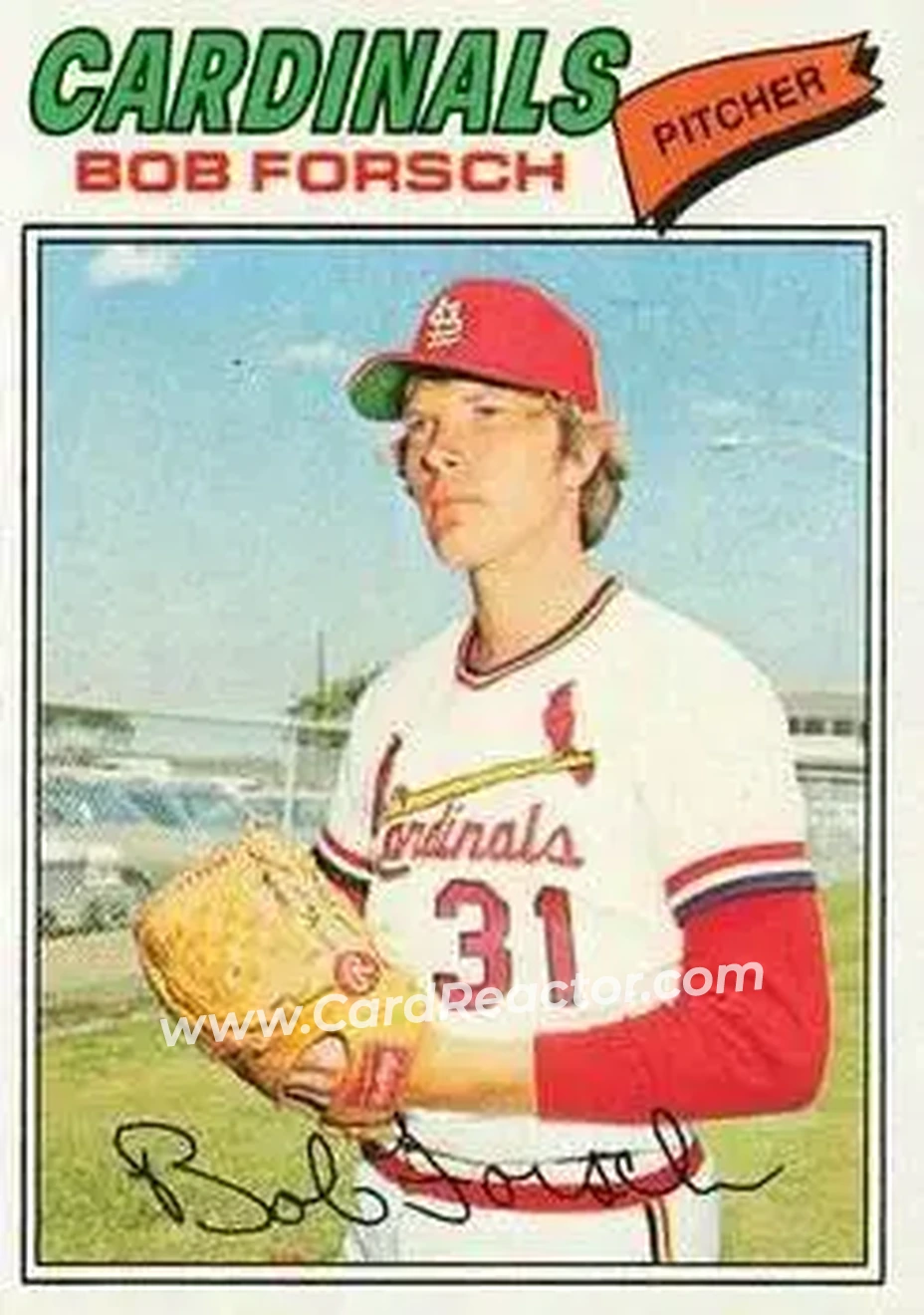 1977 Topps #381 - Bob Forsch - St. Louis Cardinals