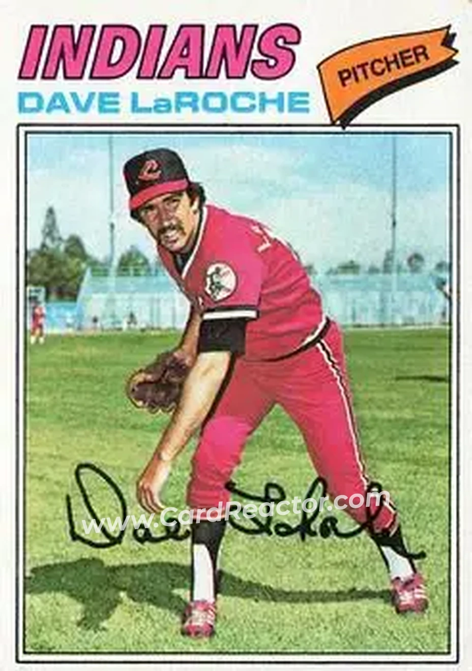 1977 Topps #385 - Dave LaRoche - Cleveland Indians