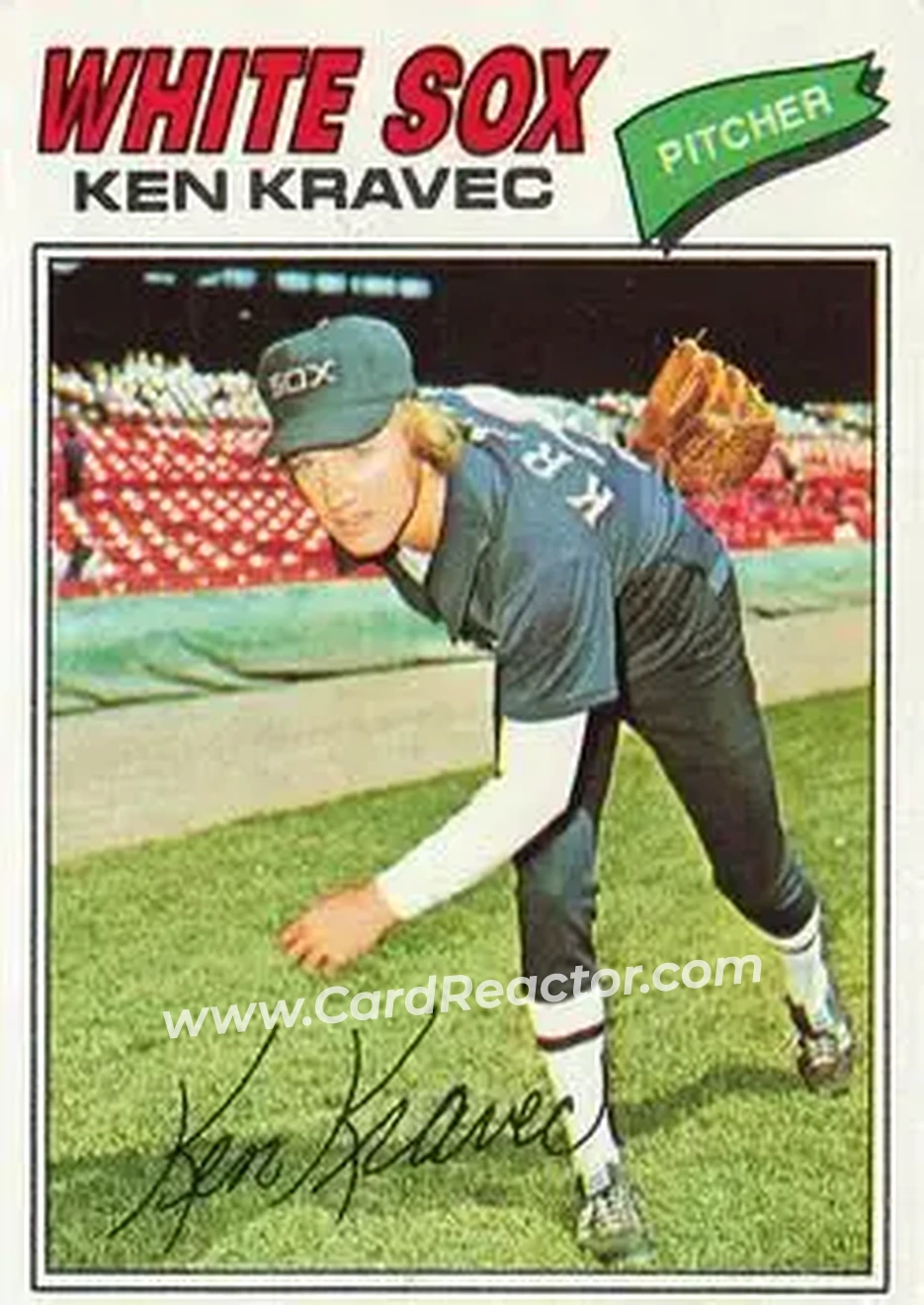1977 Topps #389 - Ken Kravec - Chicago White Sox