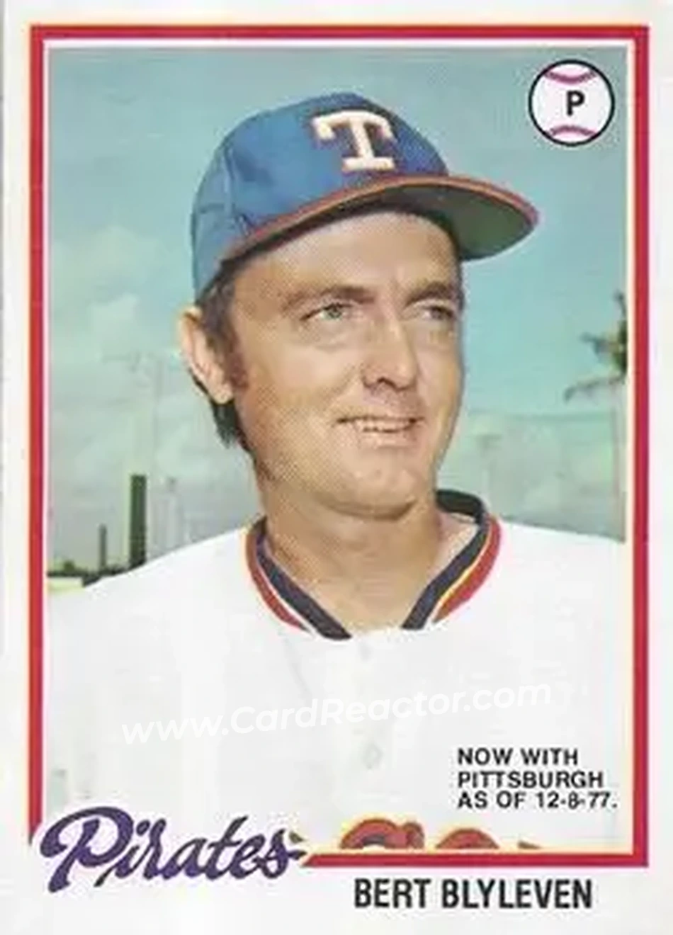 Front of Bert Blyleven
