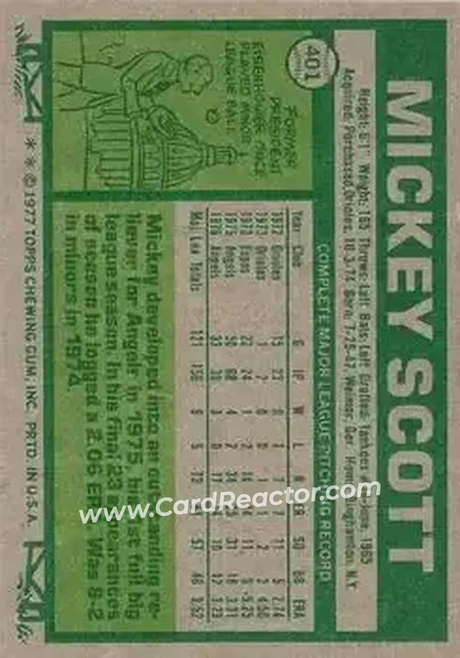 Back of Mickey Scott