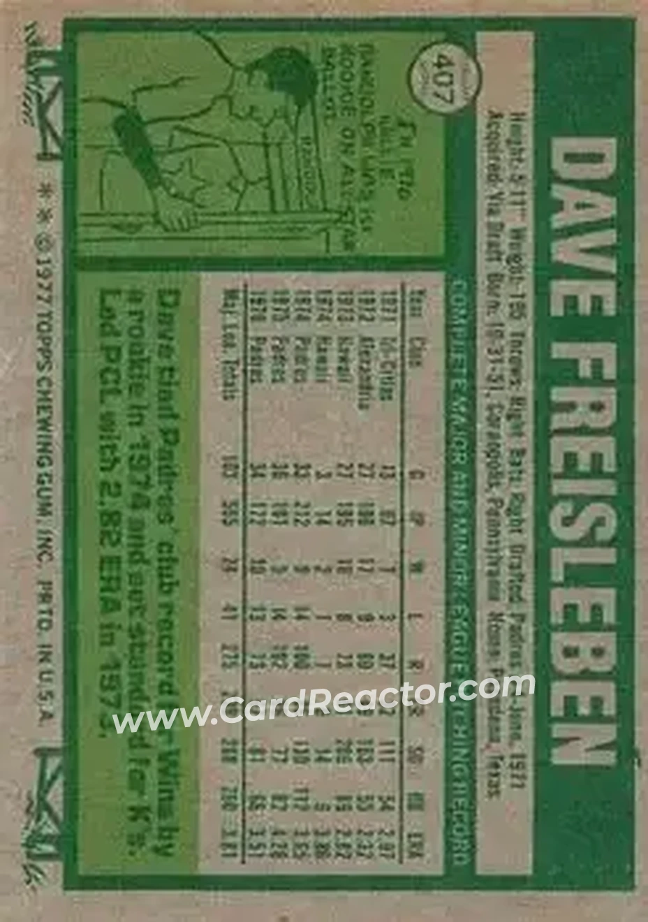 Back of Dave Freisleben