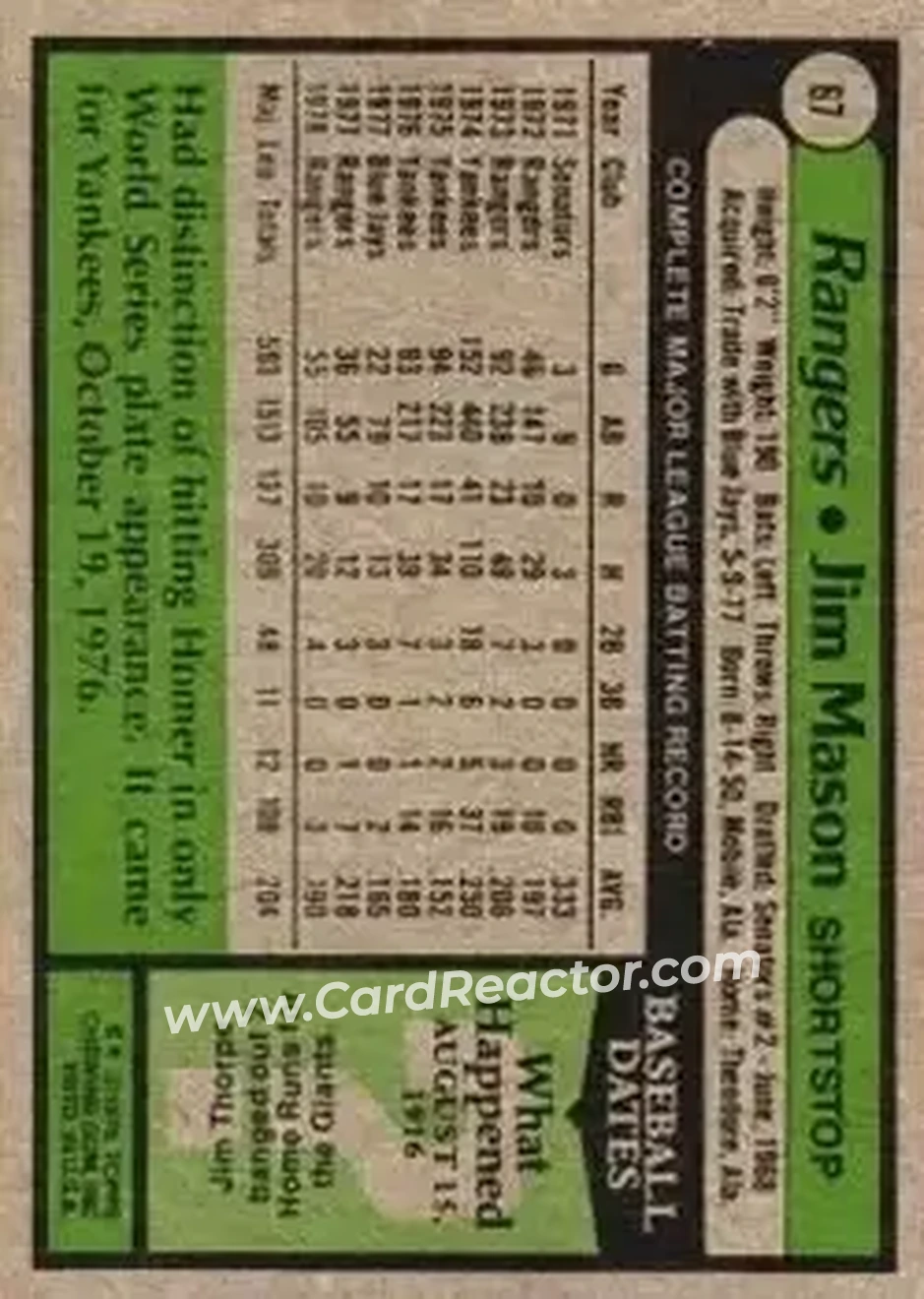 Back of Jim Mason