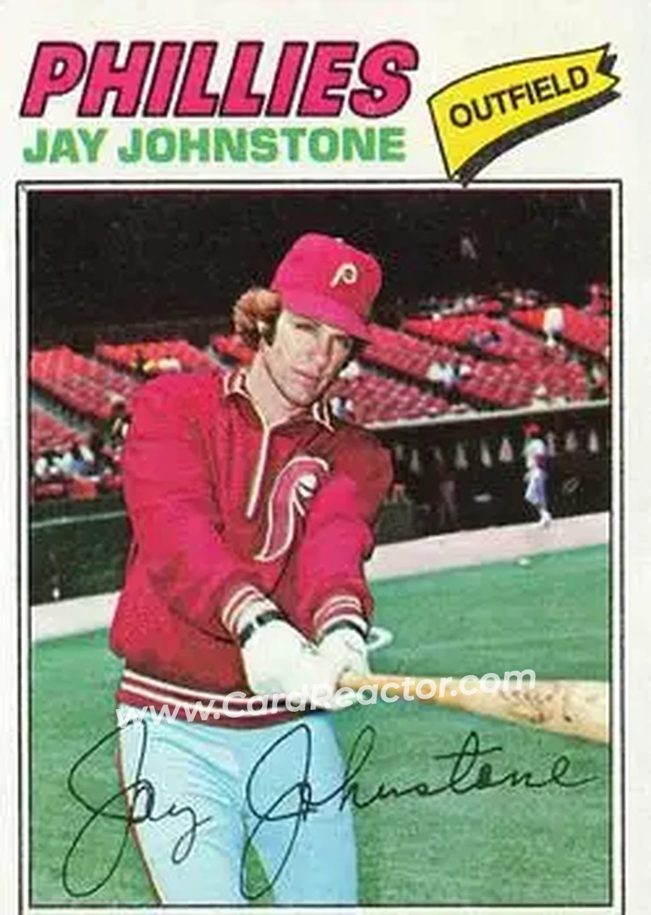 1977 Topps #415 - Jay Johnstone - Philadelphia Phillies