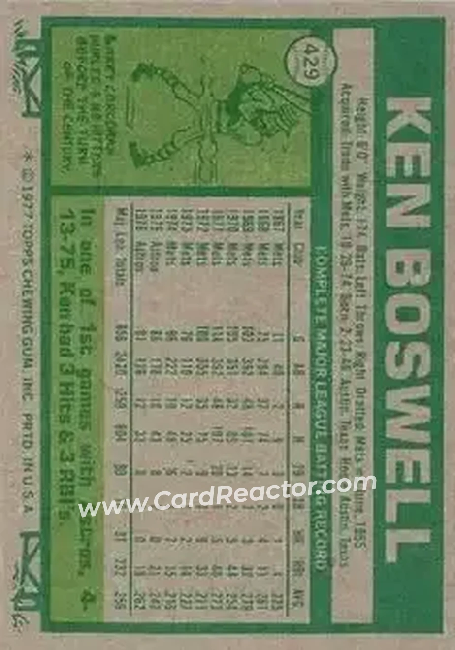 Back of Ken Boswell