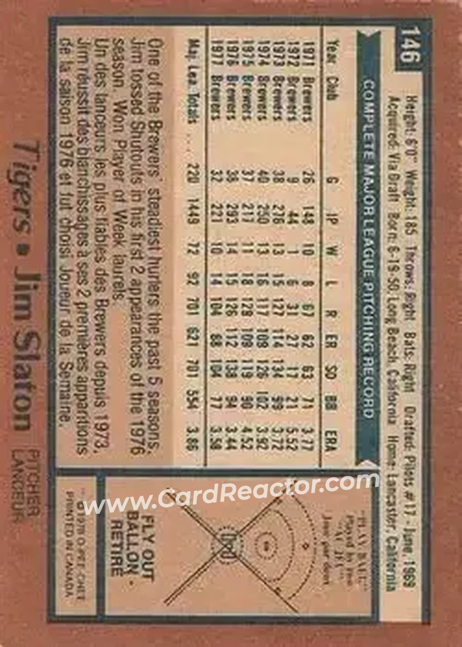 Back of Jim Slaton