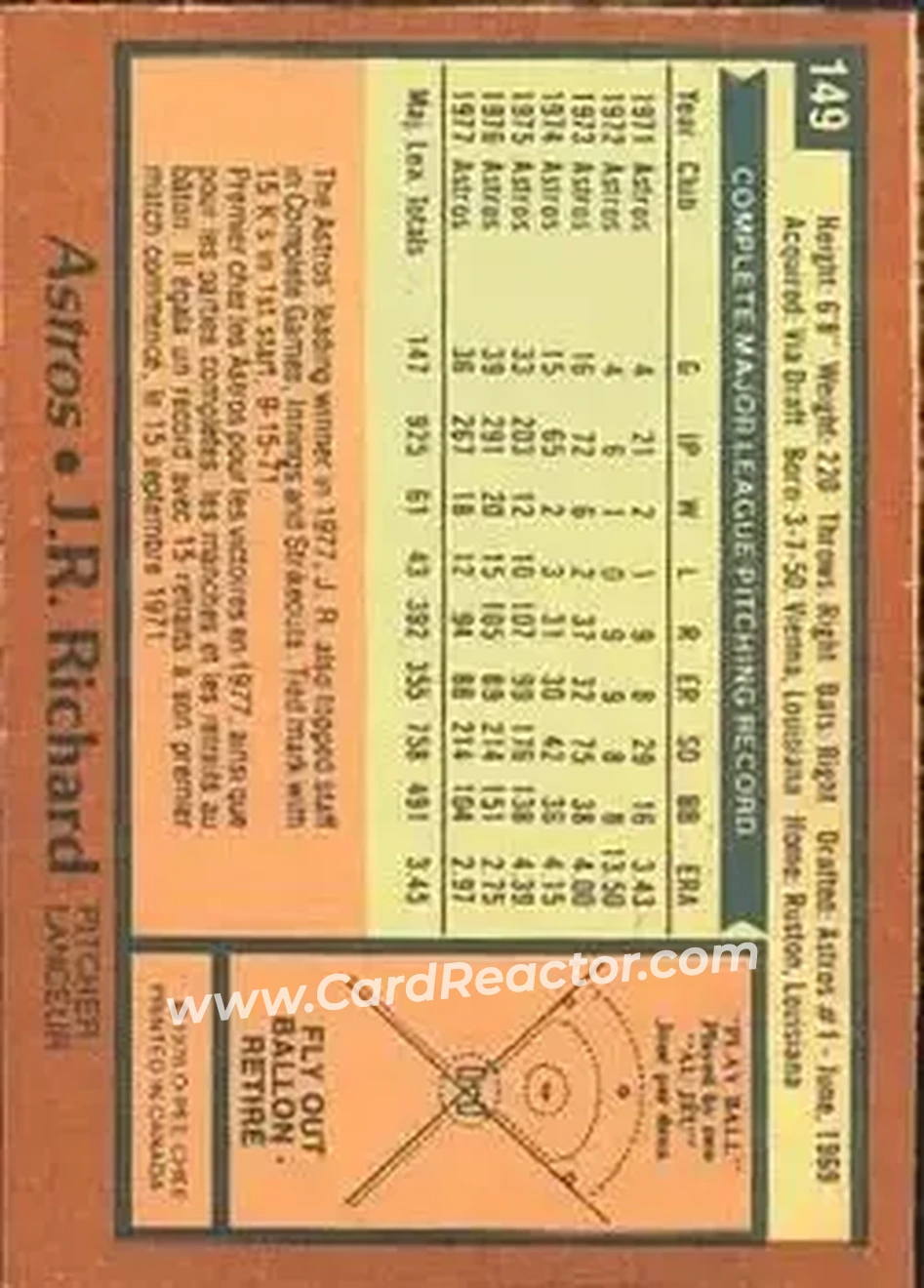 Back of J.R. Richard
