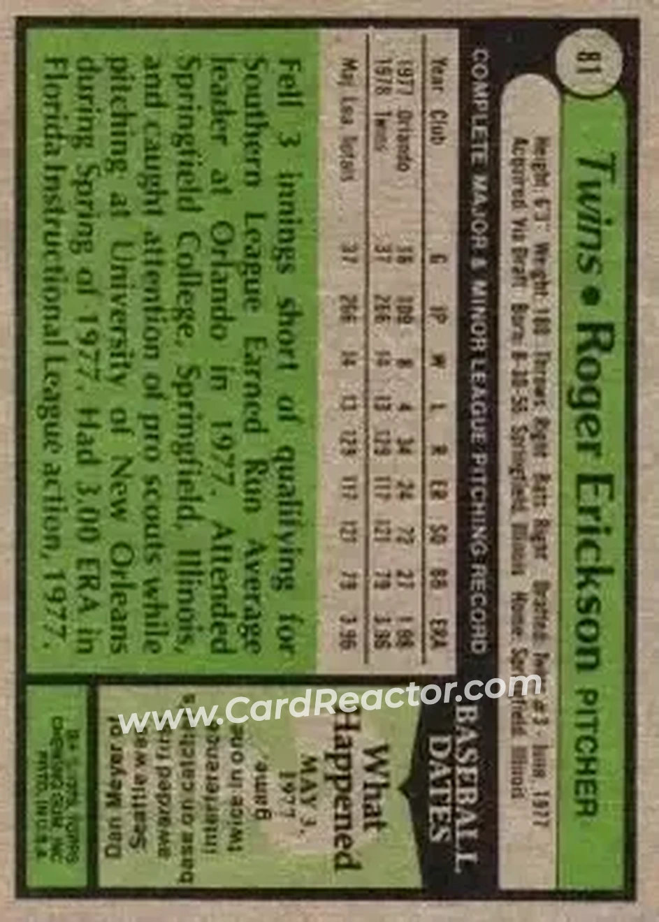 Back of Roger Erickson