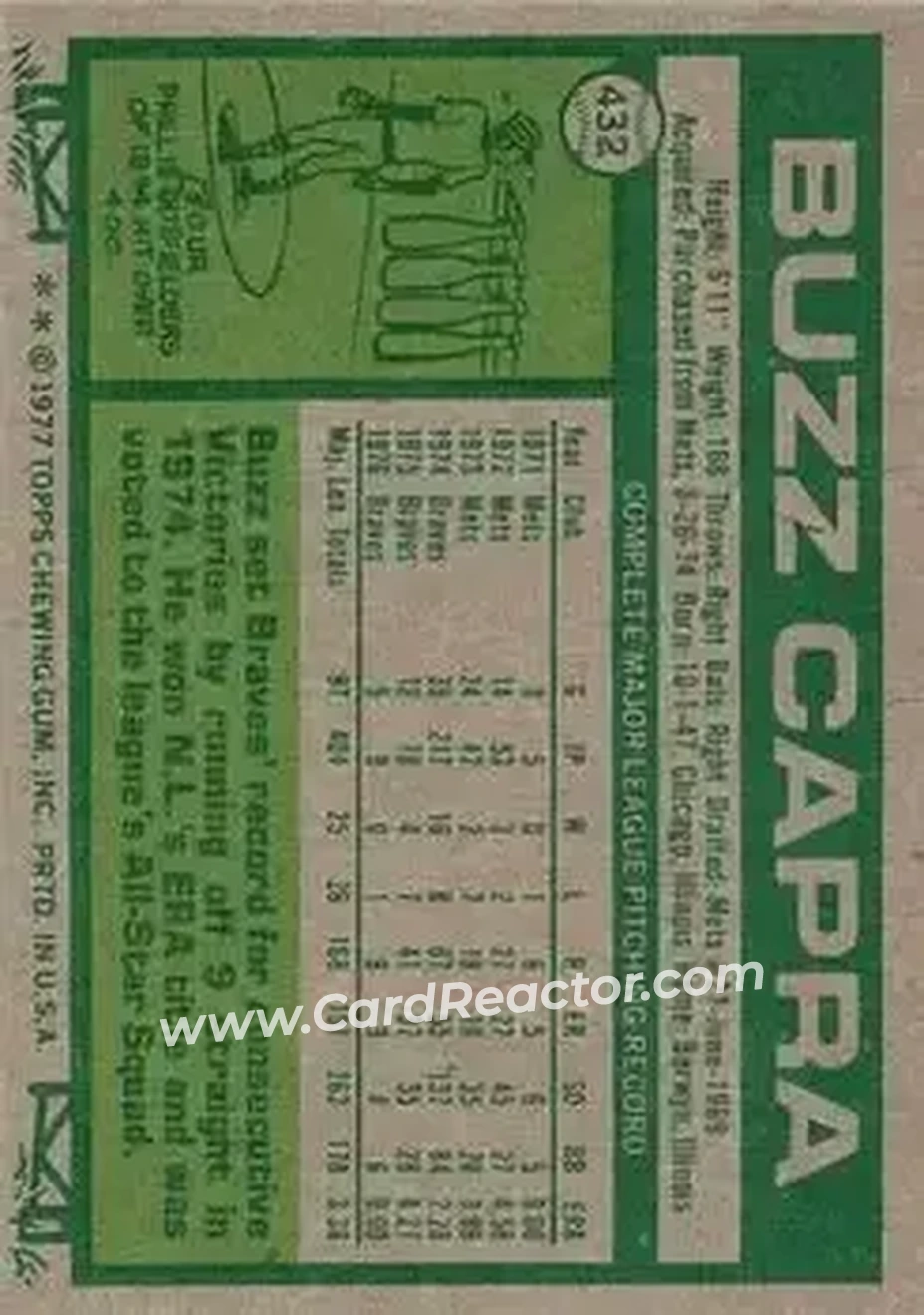 Back of Buzz Capra