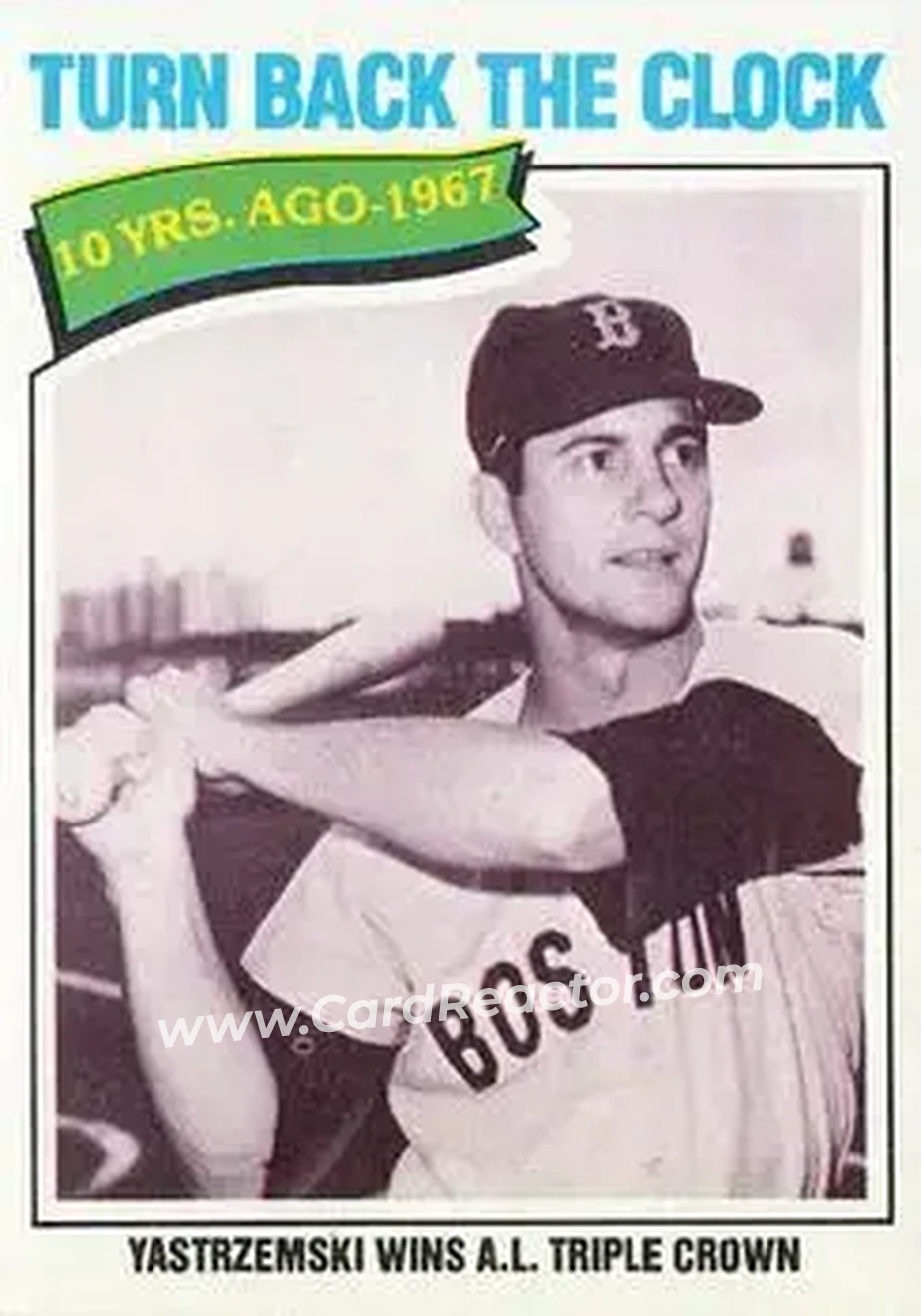 Front of Carl Yastrzemski