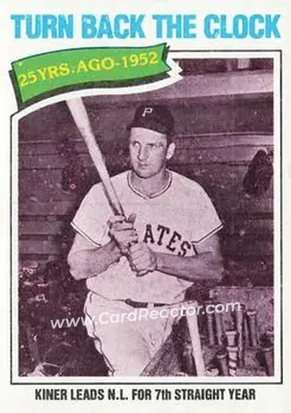 Front of Ralph Kiner