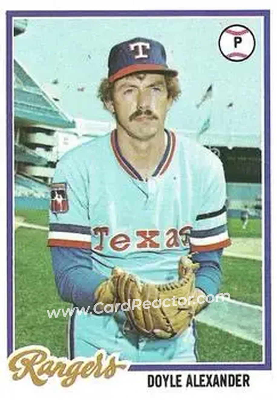 1978 Topps #146 - Doyle Alexander - Texas Rangers