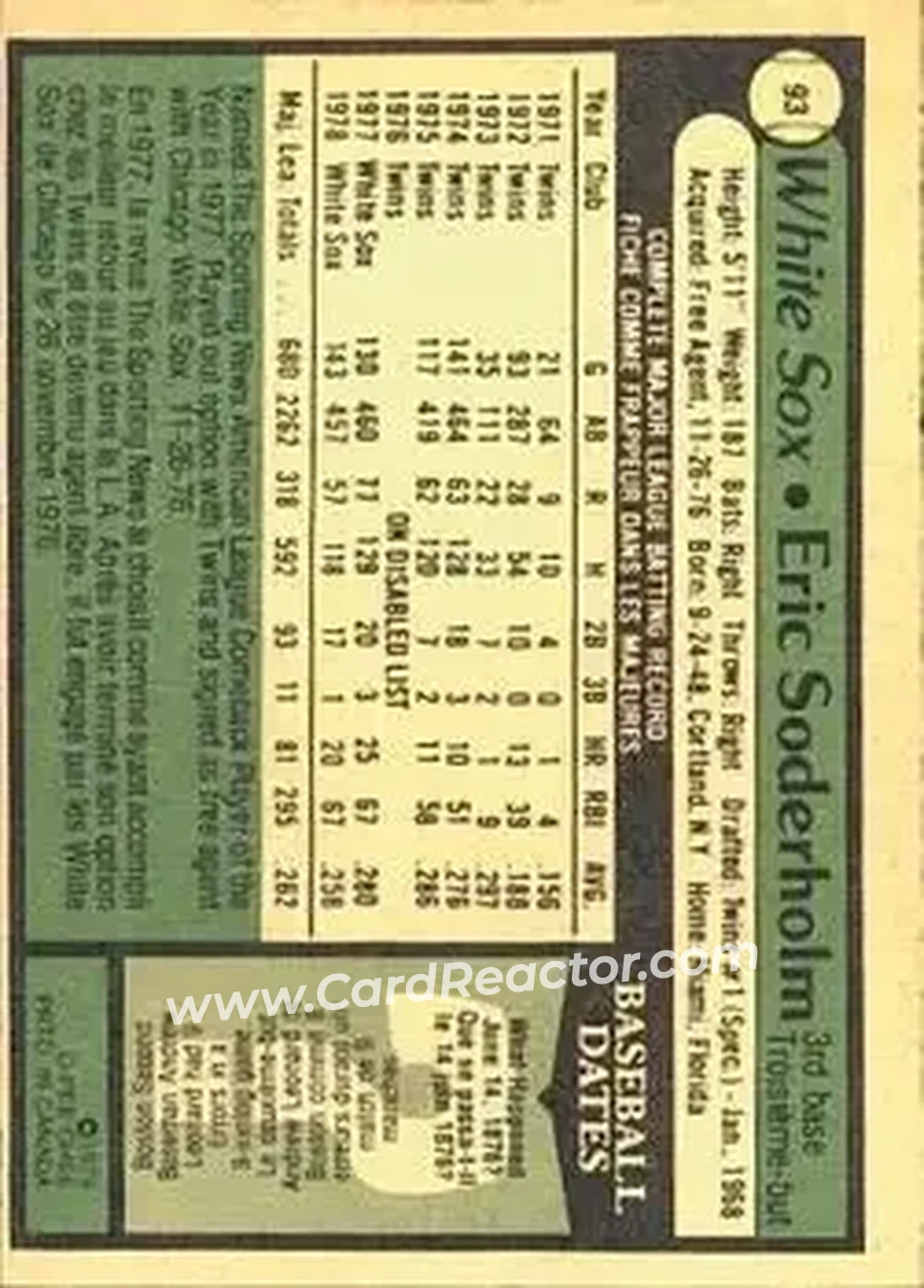 Back of Eric Soderholm
