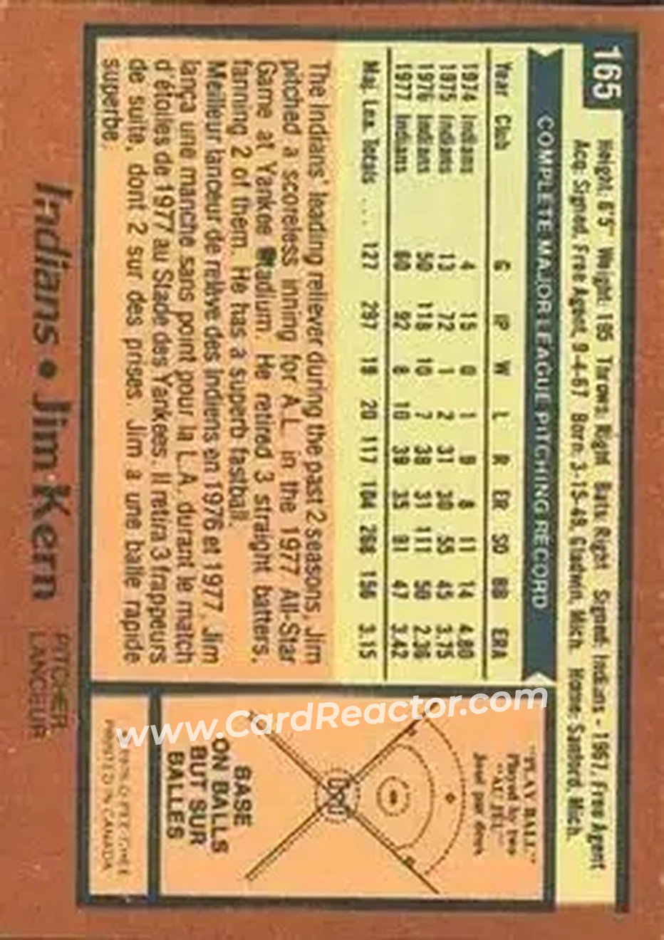 Back of Jim Kern