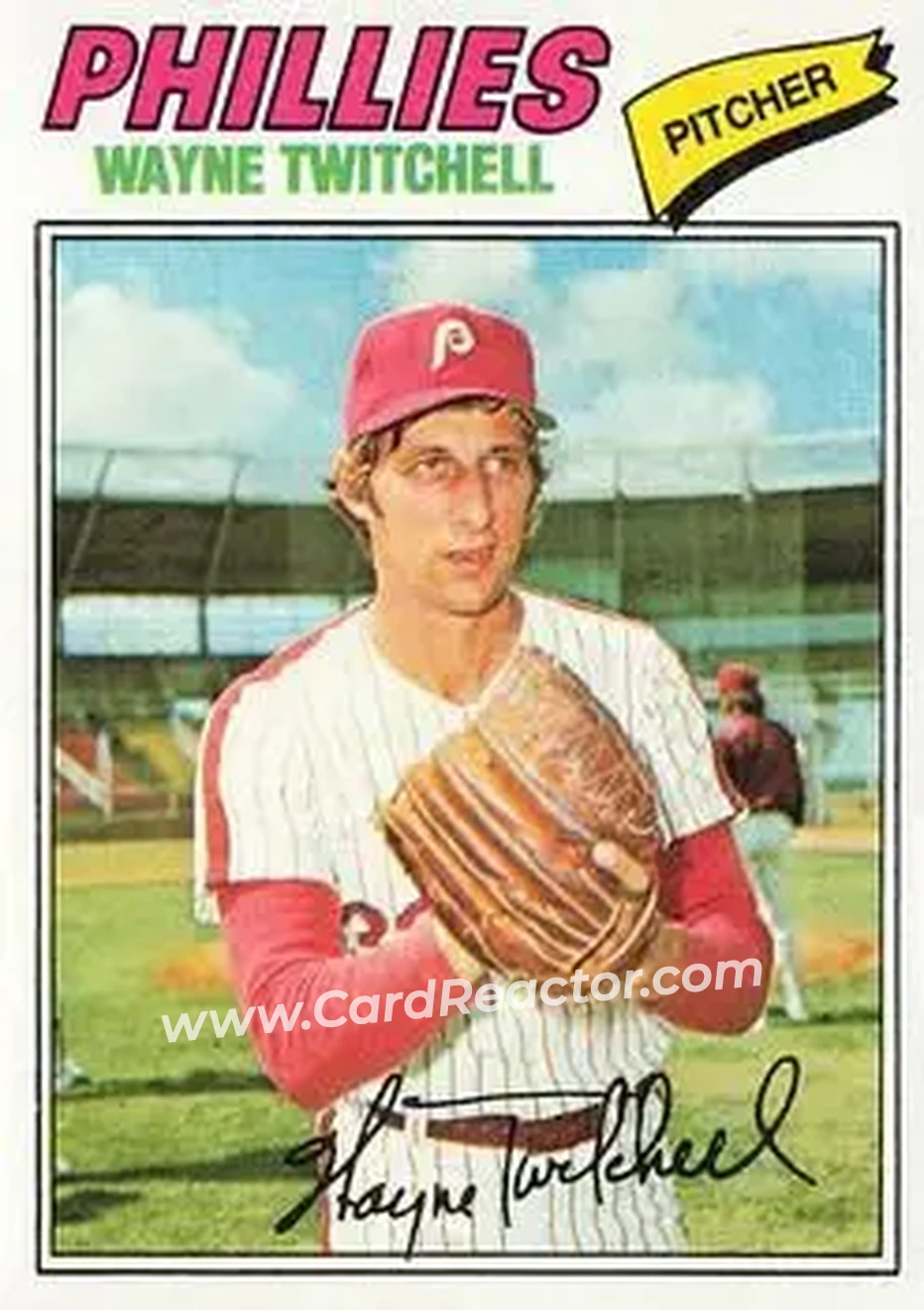 1977 Topps #444 - Wayne Twitchell - Philadelphia Phillies