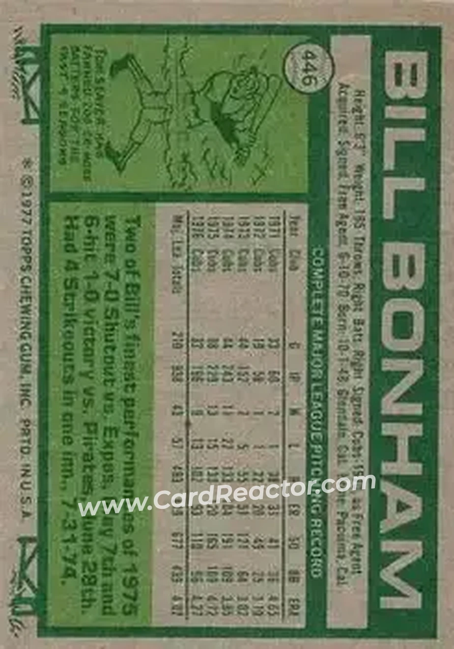 Back of Bill Bonham