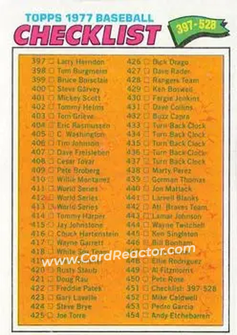 Front of Card #451