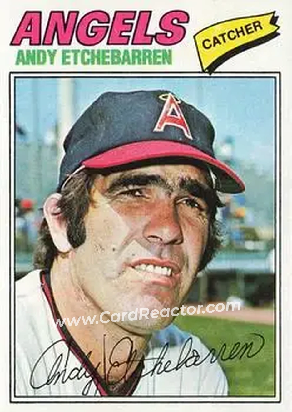 1977 Topps #454 - Andy Etchebarren - California Angels