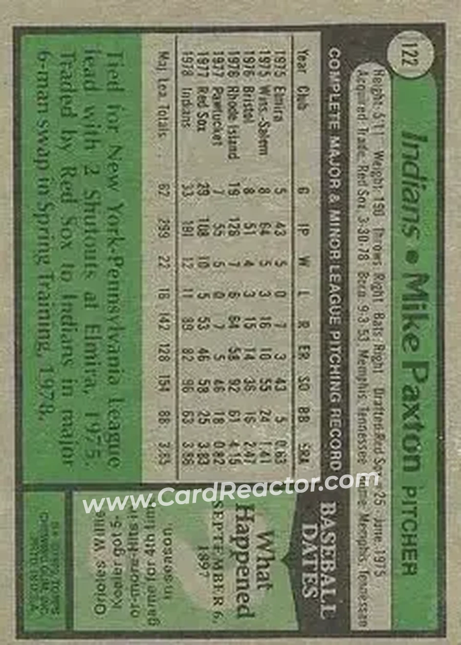 Back of Mike Paxton