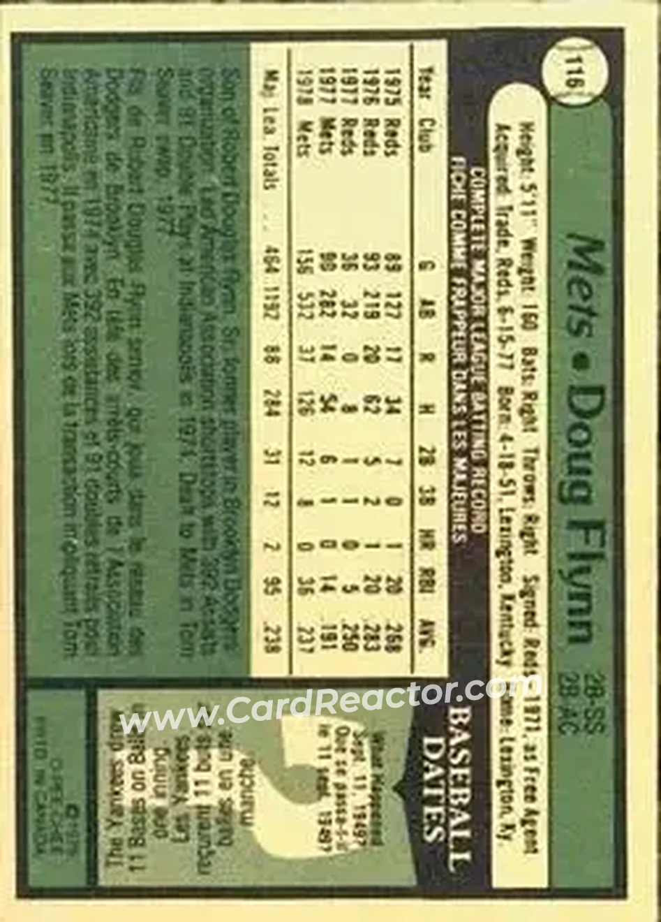 Back of Doug Flynn