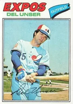 1977 Topps #471 Del Unser
