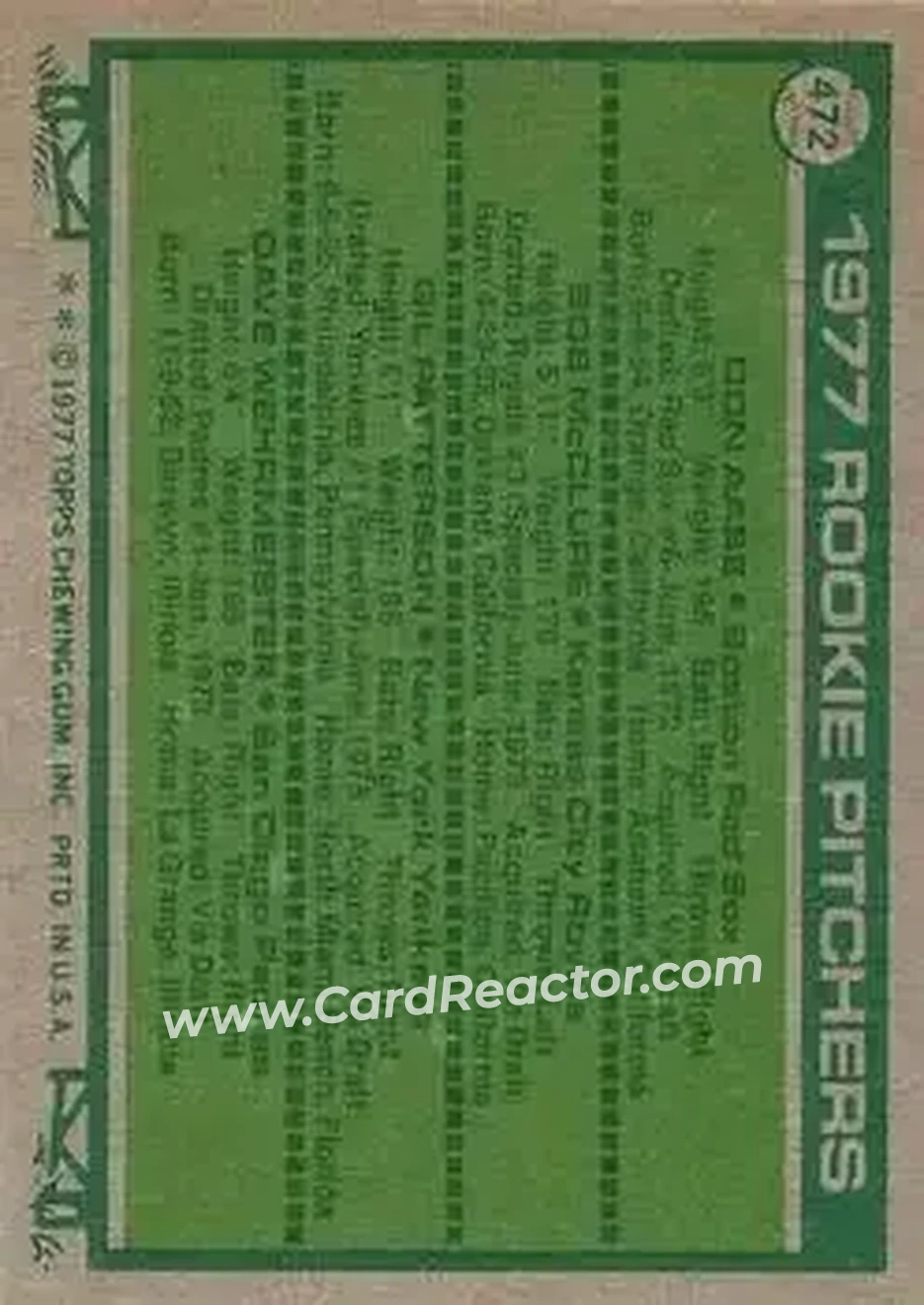 Back of Card #472