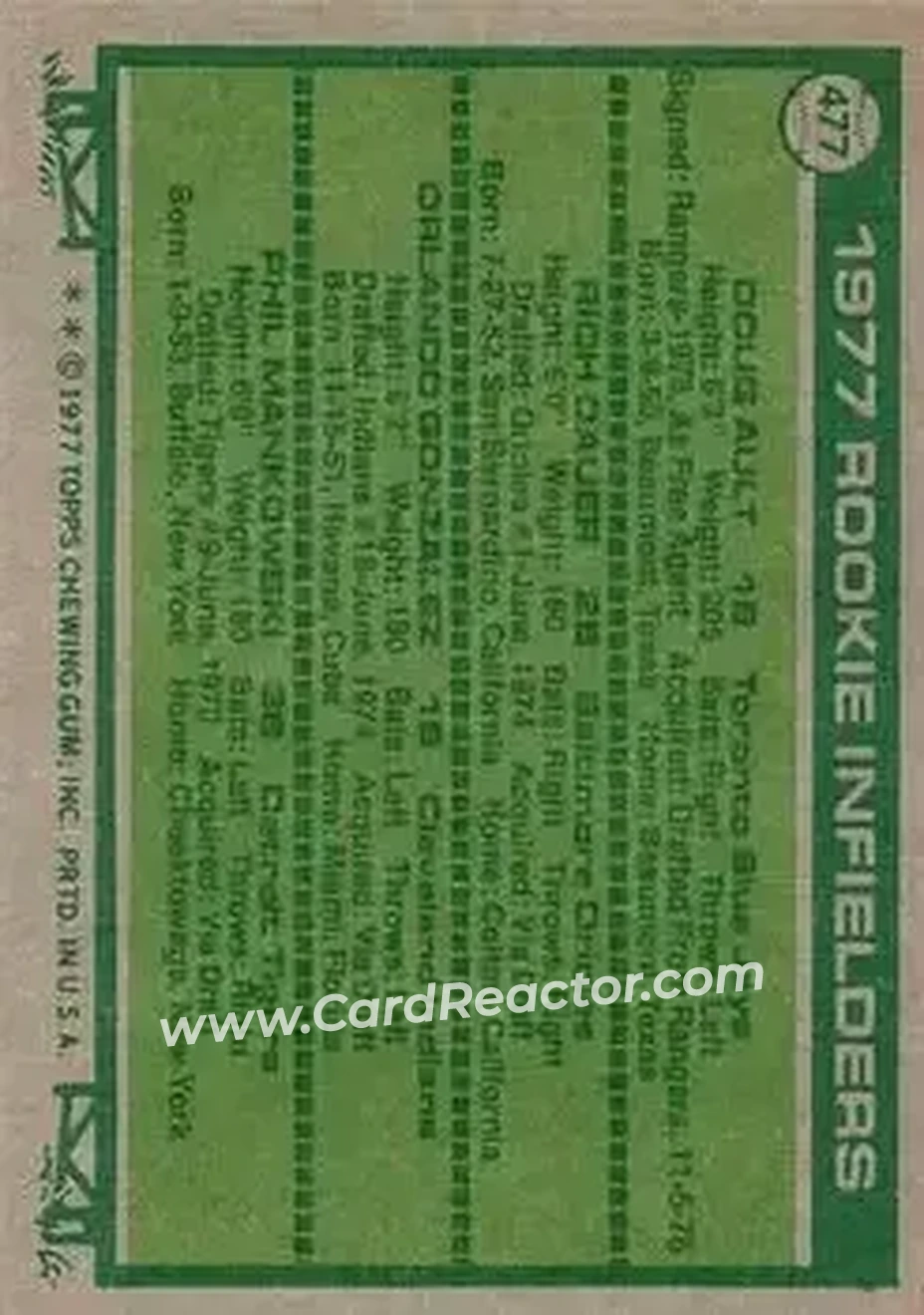 Back of Card #477
