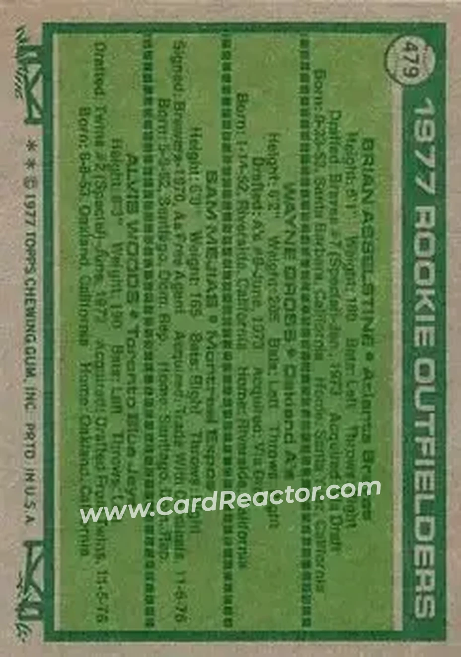 Back of Card #479