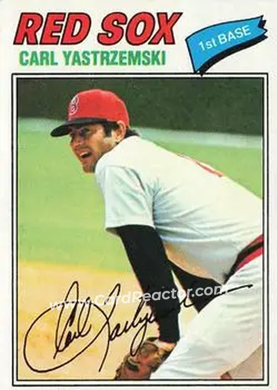 Front of Carl Yastrzemski