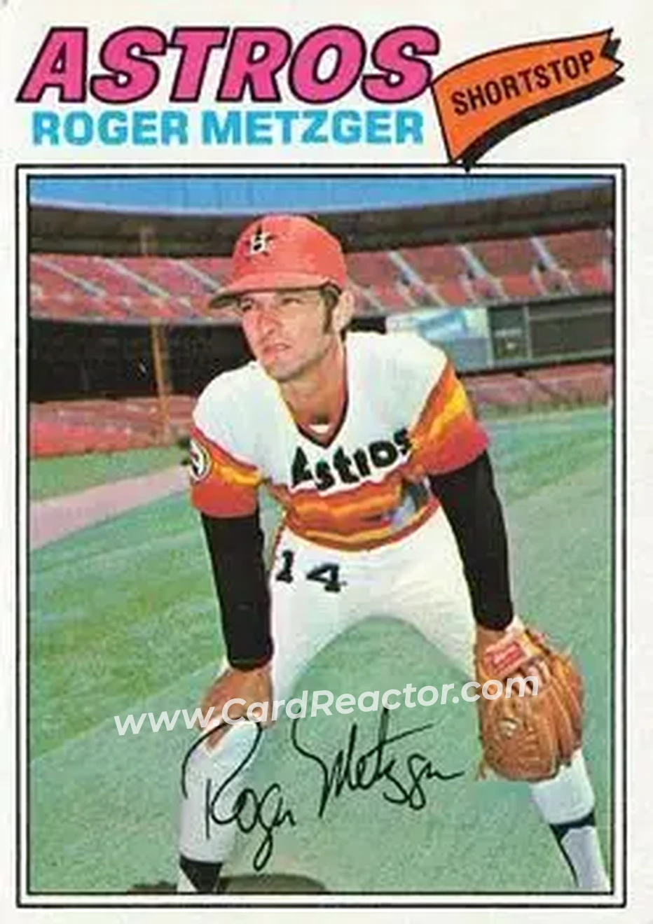 1977 Topps #481 - Roger Metzger - Houston Astros