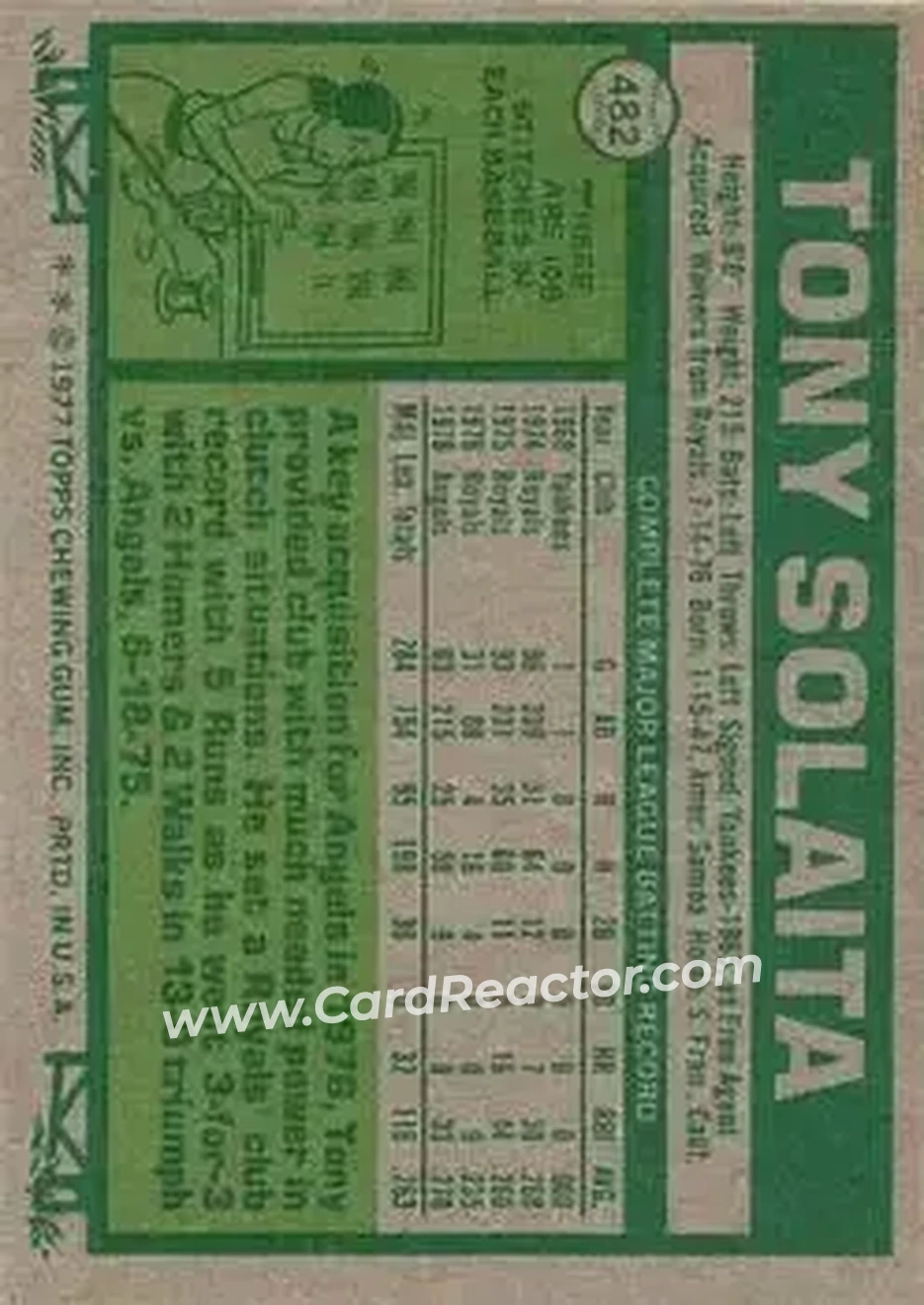 Back of Tony Solaita
