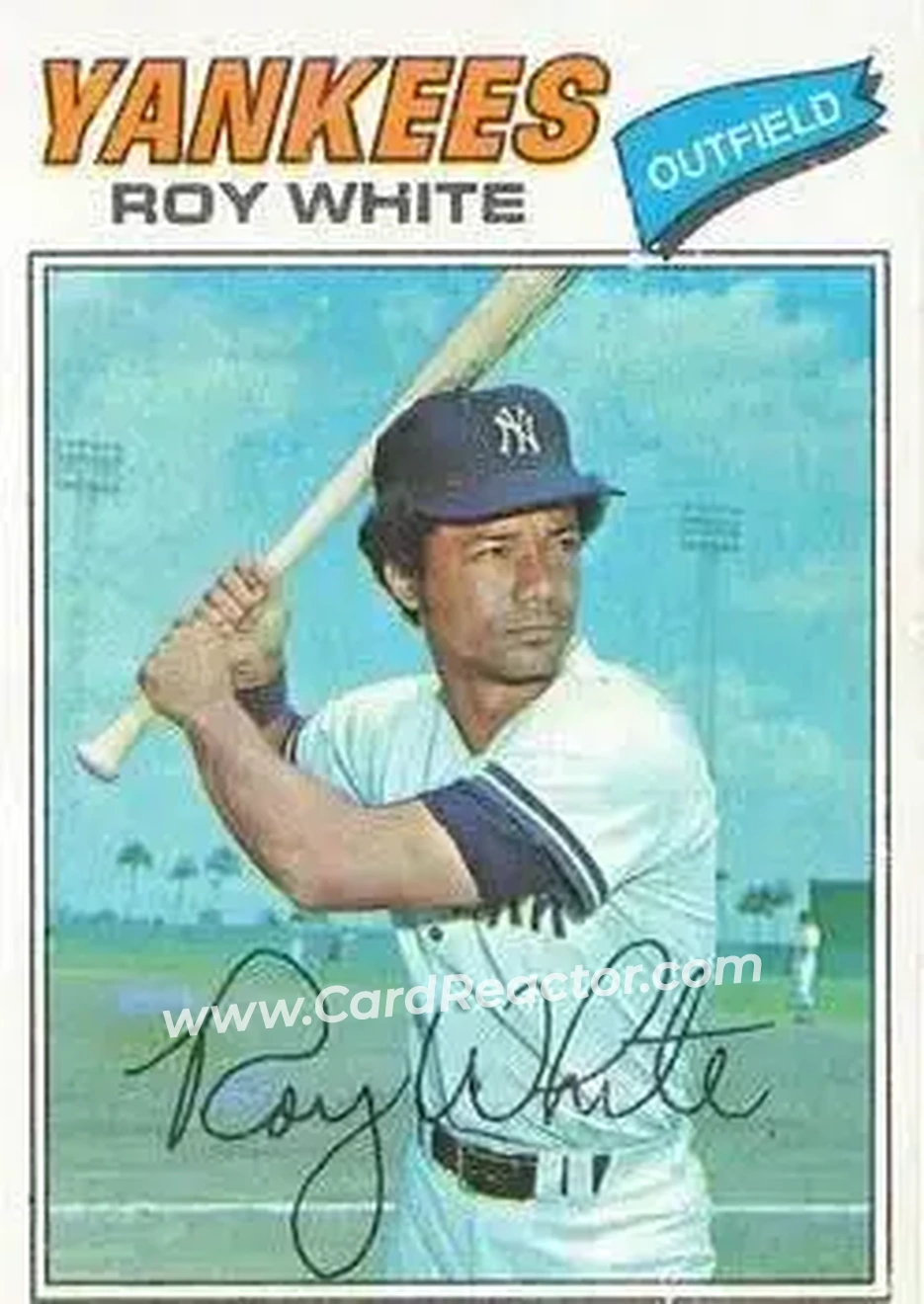 1977 Topps #485 - Roy White - New York Yankees