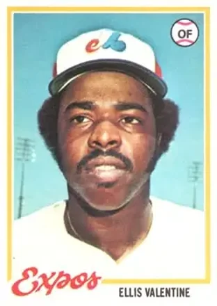 1978 Topps #185 Ellis Valentine
