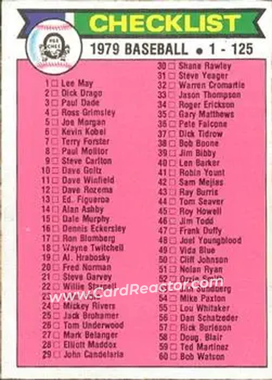 Front of Card #121