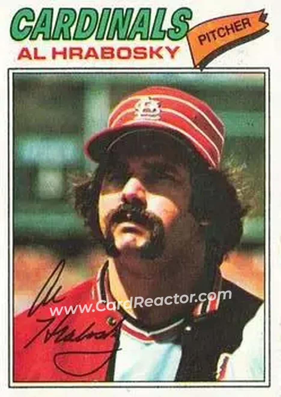 1977 Topps #495 - Al Hrabosky - St. Louis Cardinals
