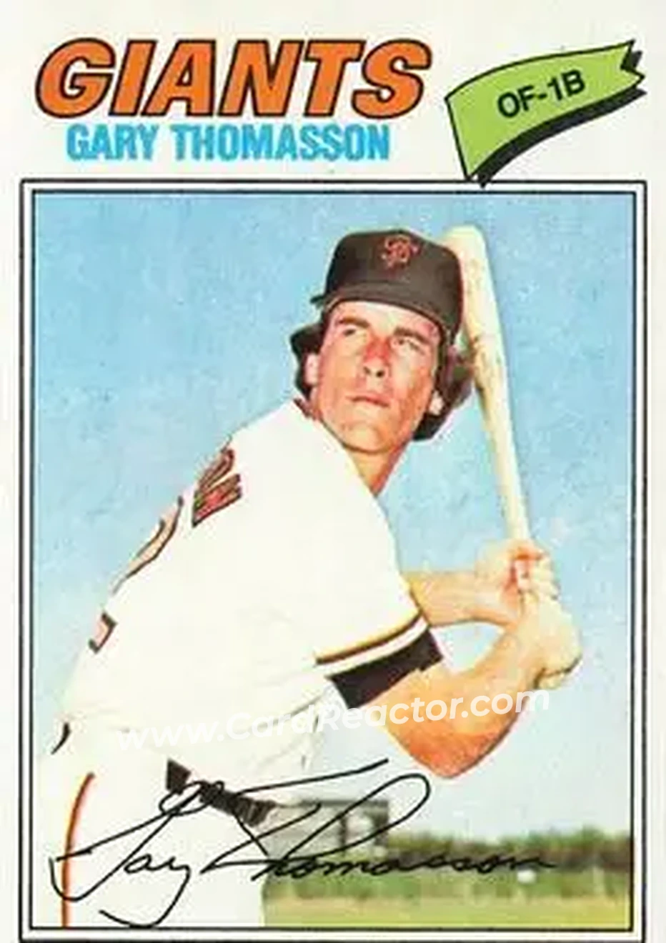 Front of Gary Thomasson