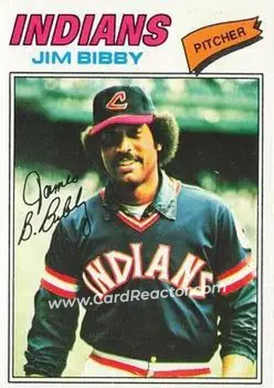 1977 Topps #501 - Jim Bibby - Cleveland Indians