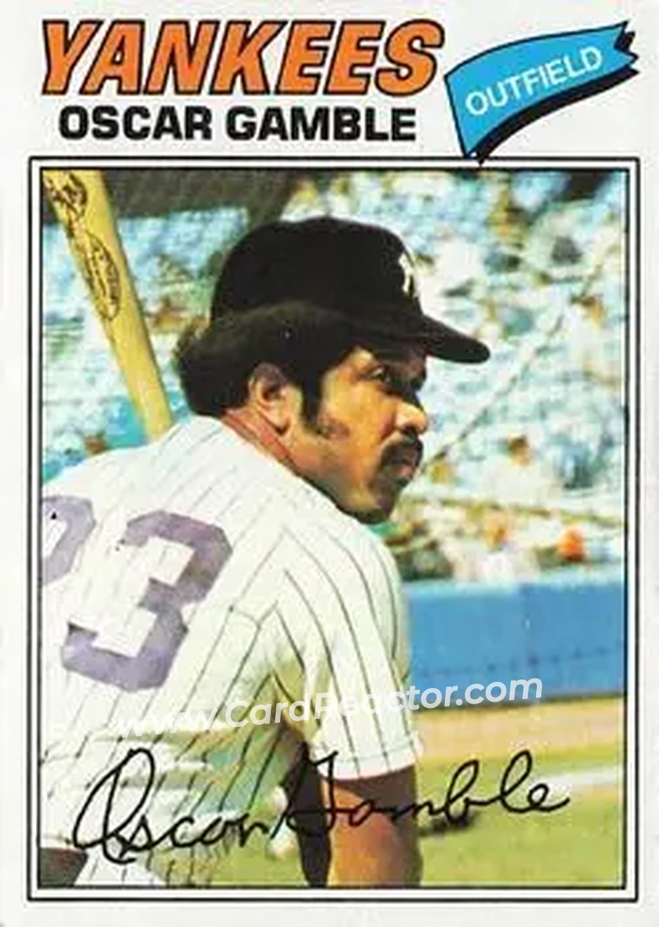 1977 Topps #505 - Oscar Gamble - New York Yankees