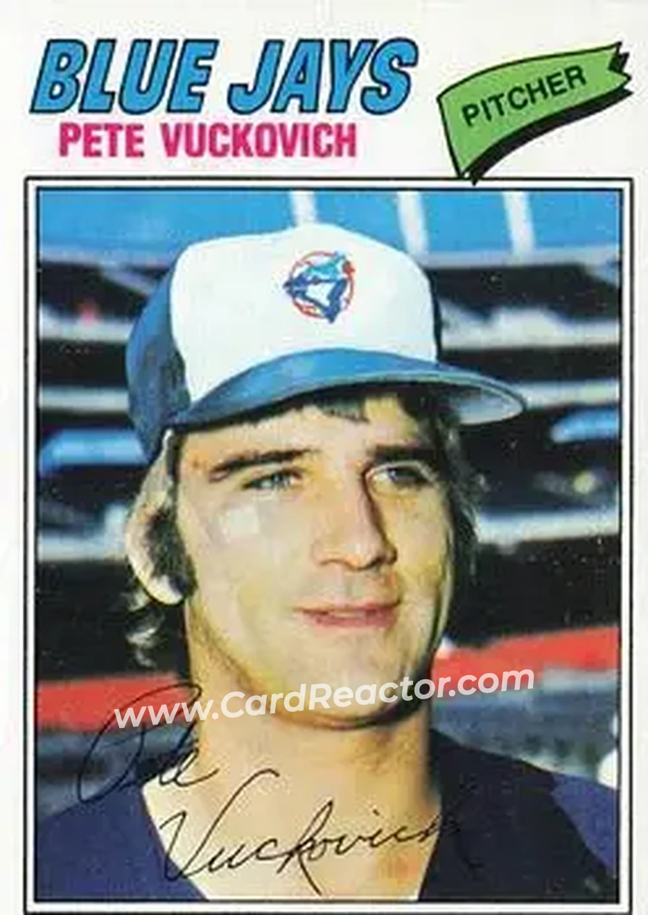 1977 Topps #517 - Pete Vuckovich - Toronto Blue Jays