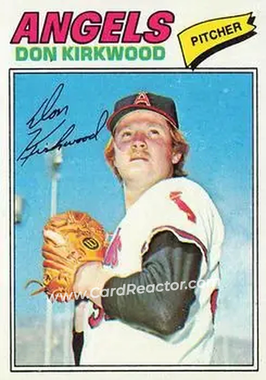 1977 Topps #519 - Don Kirkwood - California Angels