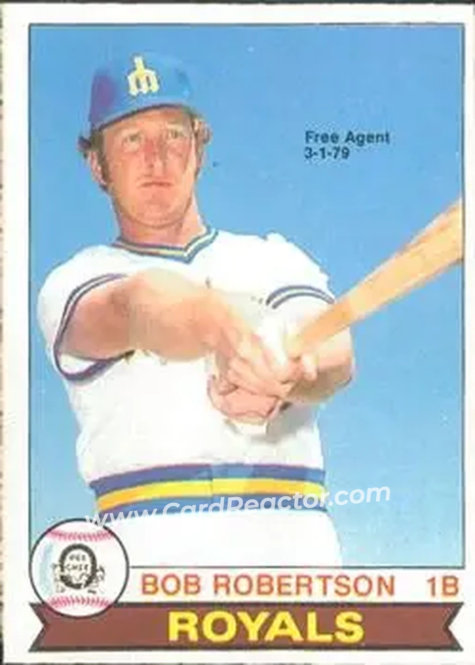 1979 O-Pee-Chee #158 - Bob Robertson - Kansas City Royals