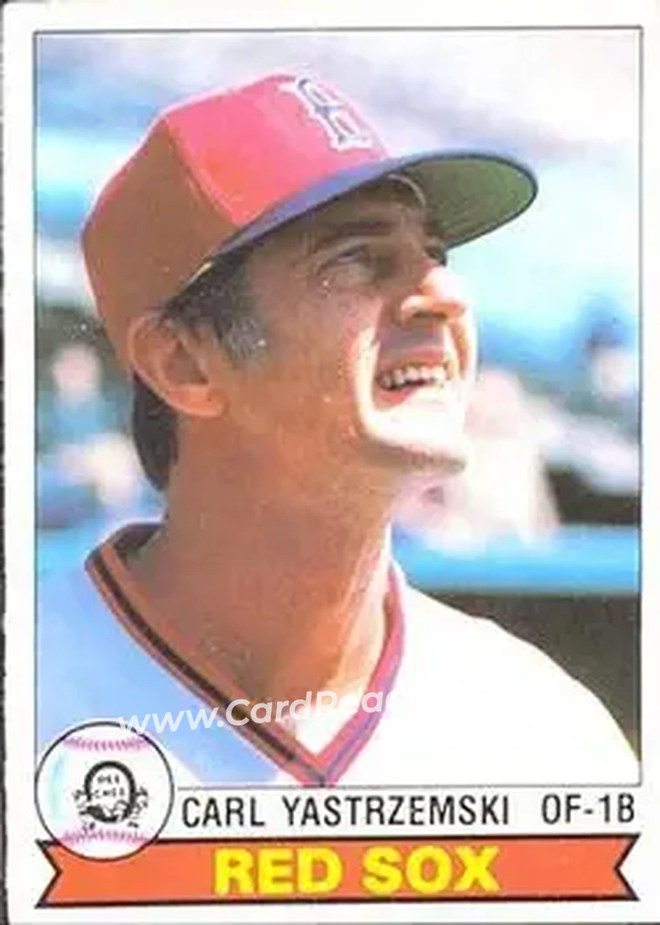 Front of Carl Yastrzemski
